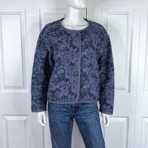 GAP women's Large floral quilted coat LIKE NEW!!